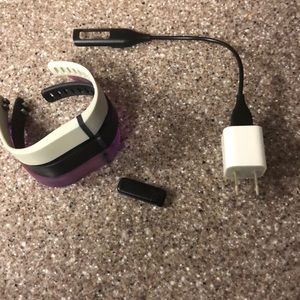 Fitbit, 3 bands, and a charger!